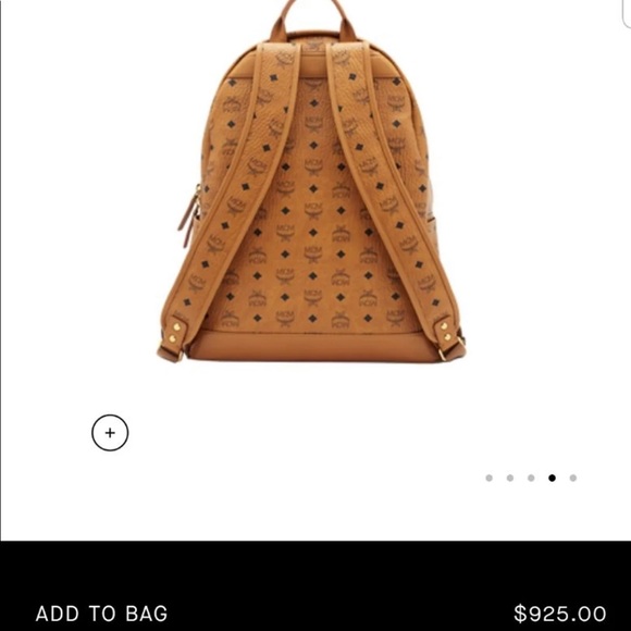 MCM Classic Stark Backpack Tan Monogram - Picture 7 of 10